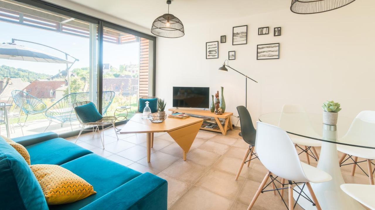 Open Sun Avec Jacuzzi Privatif Et Parking Prive Apartman Sarlat-la-Canéda Kültér fotó